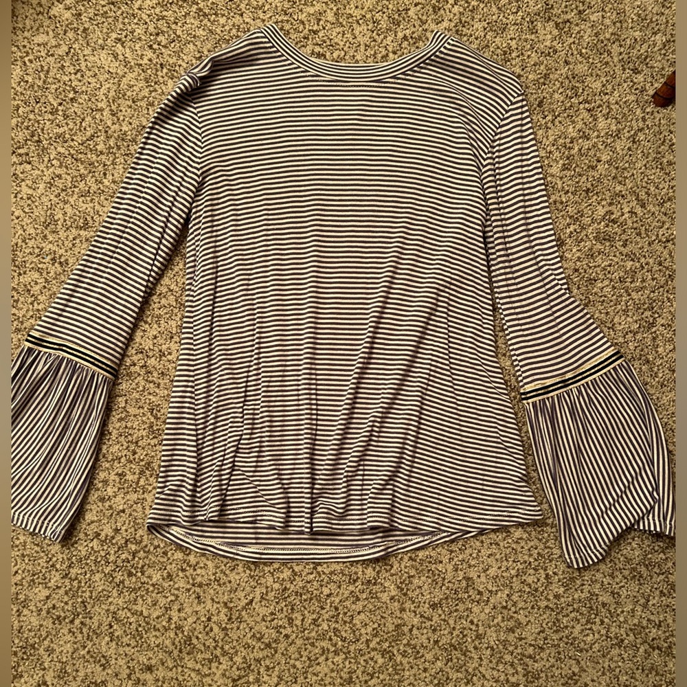 Girls Arizona Flare Long Sleeve Stripped Shirt! - Picture 2 of 5